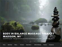Tablet Screenshot of bodyinbalancemadison.com